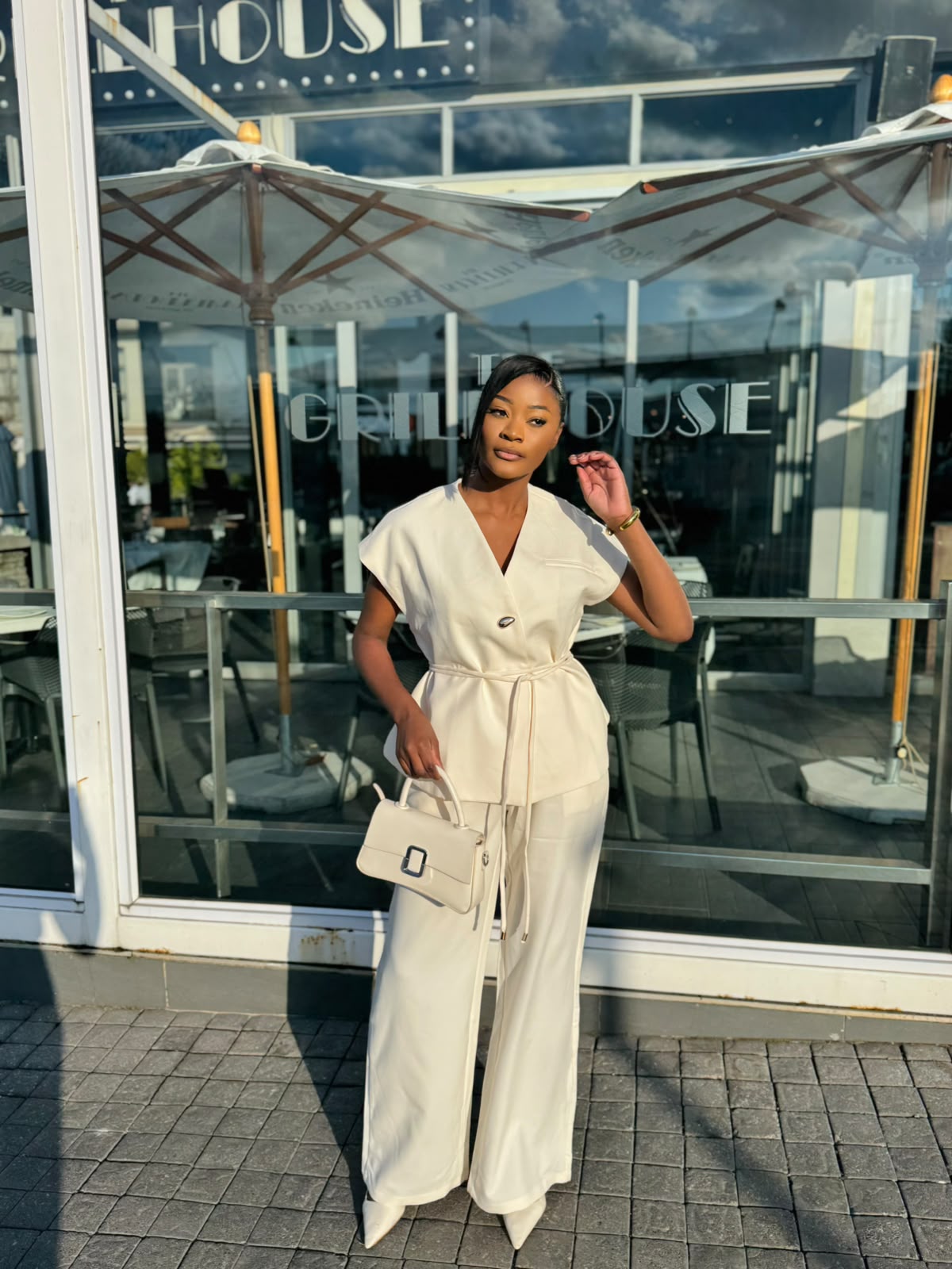 Cream Two-Piece Set
